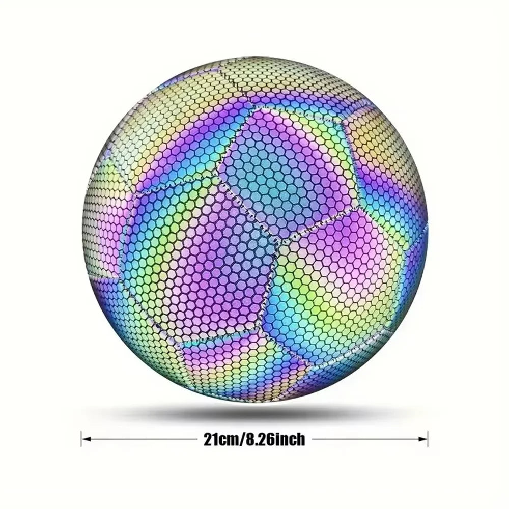 Reflective Soccer Ball Luminous Colorful Training Football
